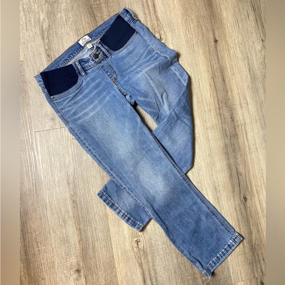 J CREW - Maternity Billie Demi Blue Jean Boot Crop - Size 29